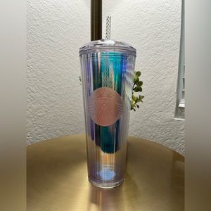 Starbucks Clear Unicorn kaleidoscope tumbler